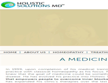 Tablet Screenshot of holisticsolutionsmd.com